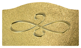 DASHELL-601-GD-SH-GD Gold Scroll Shimmer Gold Background